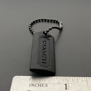 COPY - Coach Acrylic Hangtag Gunmetal/Black